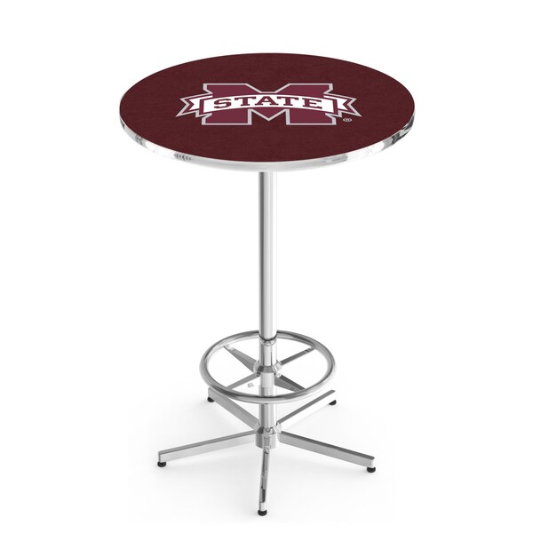 42" Chrome Mississippi State Pub Table